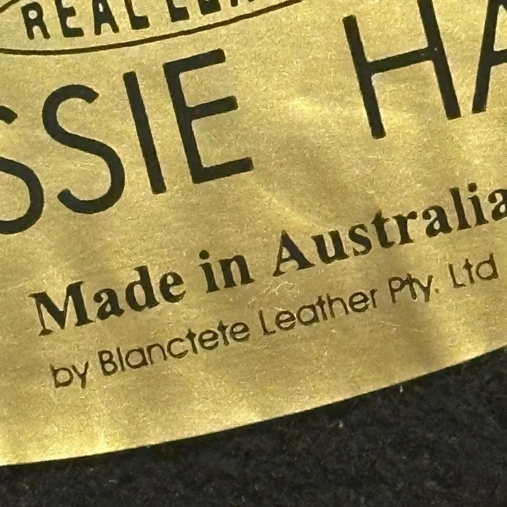 Blanctete Fair Dinkym Australia Dundee Walkabout real leather Black